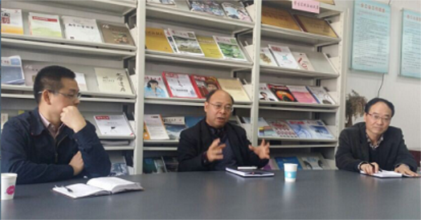 王开田副校长一行来我们进行学风教风调研